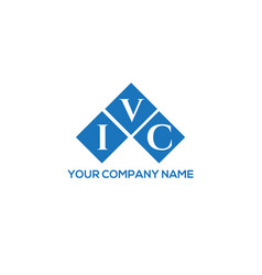 Ivc Letter Logo Design On White Background