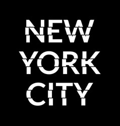 New York City Typography Text Nyc Modern Design