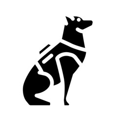 Police Dog Crime Glyph Icon