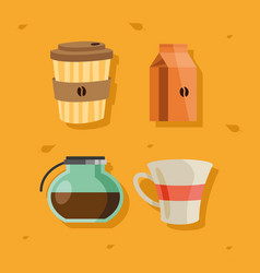 Four Coffee Drink Icons