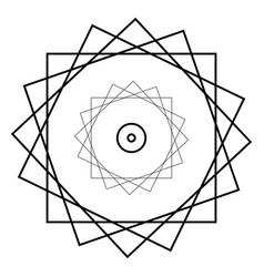 Sacred Geometry Spiral Squares