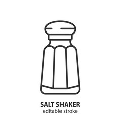 Salt Shaker Line Icon Cellar Sign