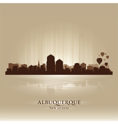 Albuquerque New Mexico Skyline City Silhouette