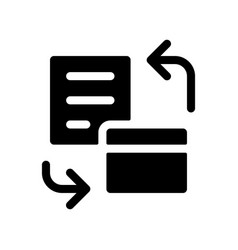 Bank Account Statement Black Glyph Ui Icon