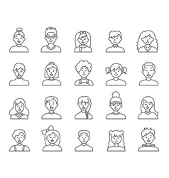 Kids Different User Profile Coloring Page