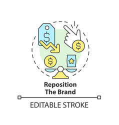 Reposition Brand Concept Icon