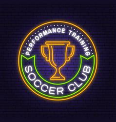 Soccer Football Club Bright Neon Sign