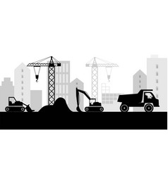 Construction Equipment Silhouette