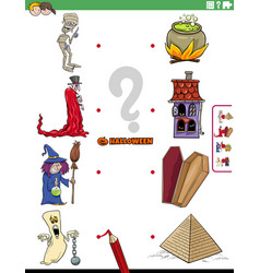 Match Halloween Characters And Objects