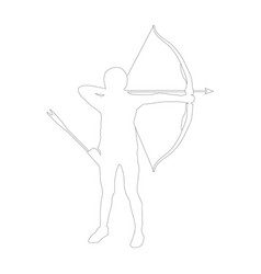 Person Shooting Arrows