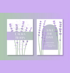 Botanical Wedding Invitation Template Set