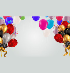 Colourful Bursting Celebration Balloons Eps10