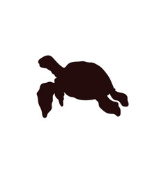 Single Turtle Silhouette