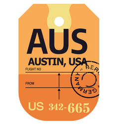 Austin Airport Luggage Tag