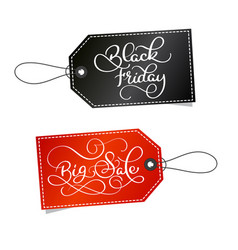 Black Thursday And Big Sale Tag Hand Inscription