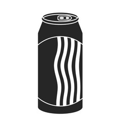 Bottle Of Soda Iconblack Logo Isolated On