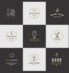 Wine Card Logo Set