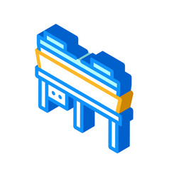 Hot Pressing Press Isometric Icon