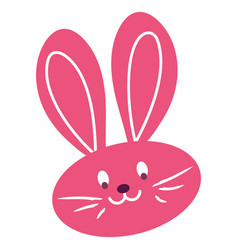 Isolated Cute Rabbit Sketch Avatar