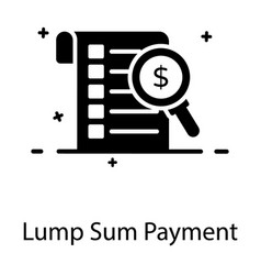 Lump Sum Payment