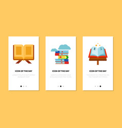 Book Flat Icon Set