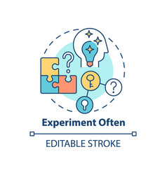 Experiment Often Concept Icon