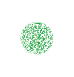 Green Abstract Globe Circle Logo