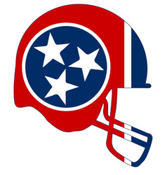 Tennessee State Flag Football Helmet