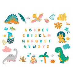 Dinosuars Alphabet Concept