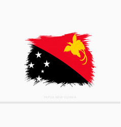 Grunge Flag Of Papua New Guinea Abstract