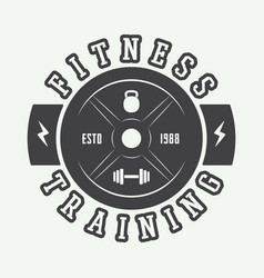 Gym Logo In Vintage Style