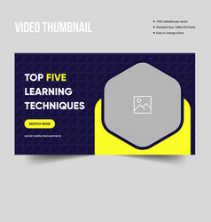 Online Learning Platform Video Thumbnail Design