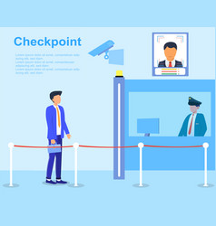 Security Concept With Check Point And Guard