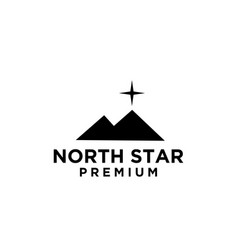 North Star Mountain Logo Icon Design