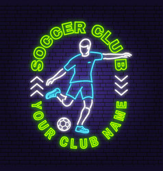 Soccer Football Club Bright Neon Sign