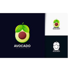 Avocado Logo Design With Gradient