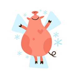 Cartoon Piggy New Year