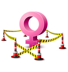 Female Symbol Located In Restricted Area