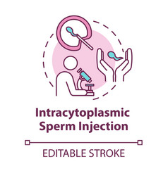 Intracytoplasmic Sperm Injection Concept Icon