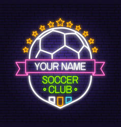 Soccer Football Club Bright Neon Sign