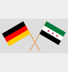 Syrian National Coalition And Germany Flags