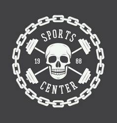 Gym Logo In Vintage Style