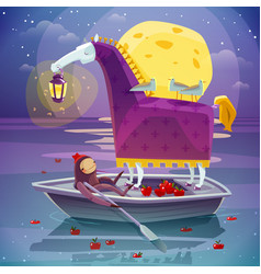 Horse With Lantern Surreal Dream Poster