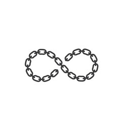 Infinity Chain Steel Icon Design