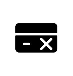 Payment Card Block Black Glyph Ui Icon