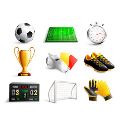 Soccer 3d Icons Set