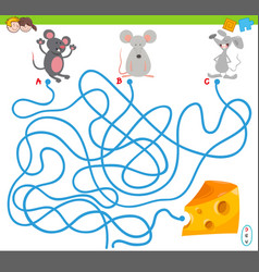 Maze Game With Mice And Cheese