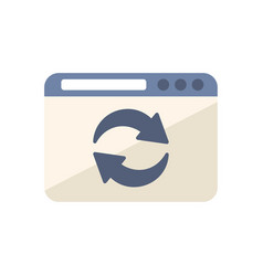 Redesign Web Page Icon Flat Template