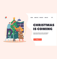 Christmas Is Coming Landing Page Template Couple