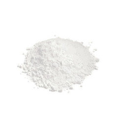 White Powder Gypsum Clay Or Diatomite Isolated